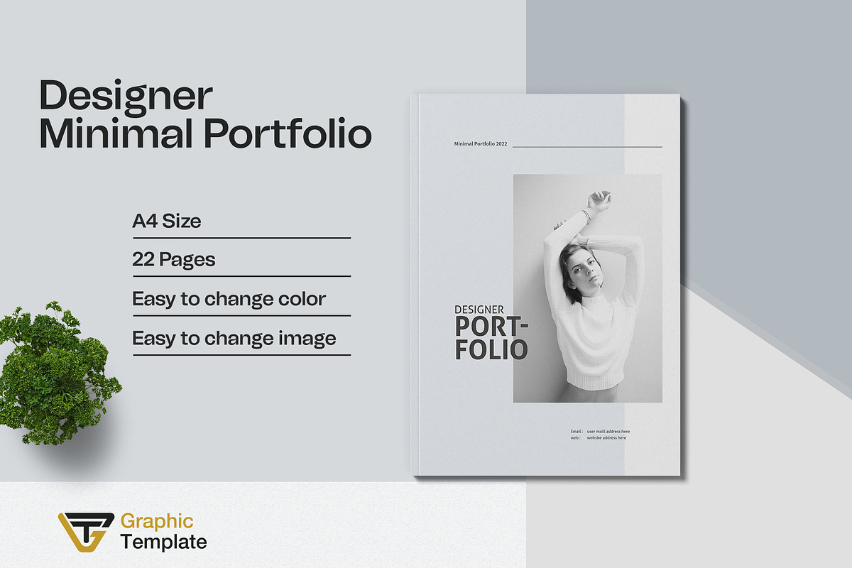 Designer Minimal Portfolio Layout