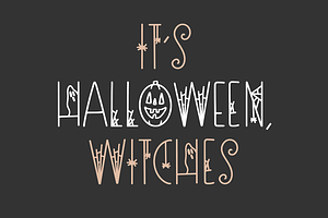 HORROR SHOW Doodled Halloween Font