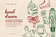Whimsical Christmas Illustration Set, a Seasonal Illustration by Art Dari Autumn (Thumbnail 10 of 16)