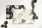 Watercolor flower - Boho leaves Set, an Illustration by Beigetime (Thumbnail 2 of 9)