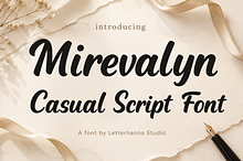 Mirevalyn: A Casual Script Font