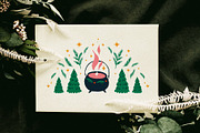 Witchy Christmas Illustrations, a Seasonal Illustration by The Creative Butternut (Thumbnail 4 of 9)