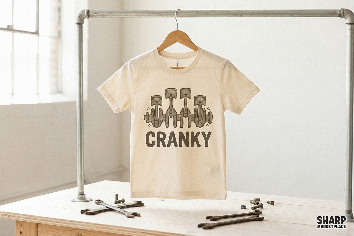 Cranky Piston Graphic, Cars PNG, an Illustration by SharpMarketplace (Photo 3 of 4)