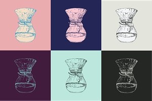 Chemex colorful set
