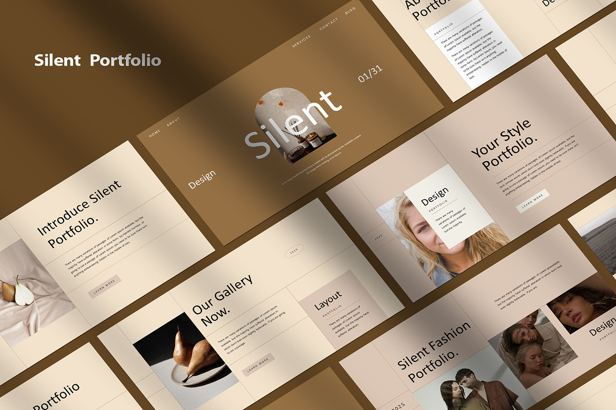 Silent Portfolio Template, a Presentation Template by Pradaxa (Photo 9 of 9)