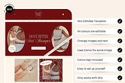 Wix Website Template Burgundy Luxe, a Wix Template by The Pixel Palace (Thumbnail 3 of 10)