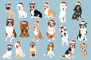 Christmas Dog Art Bundle PNG EPS SVG, an Illustration by Putnam Road Art (Thumbnail 2 of 4)