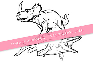Triceratops Fish Dinosaur Vector Art