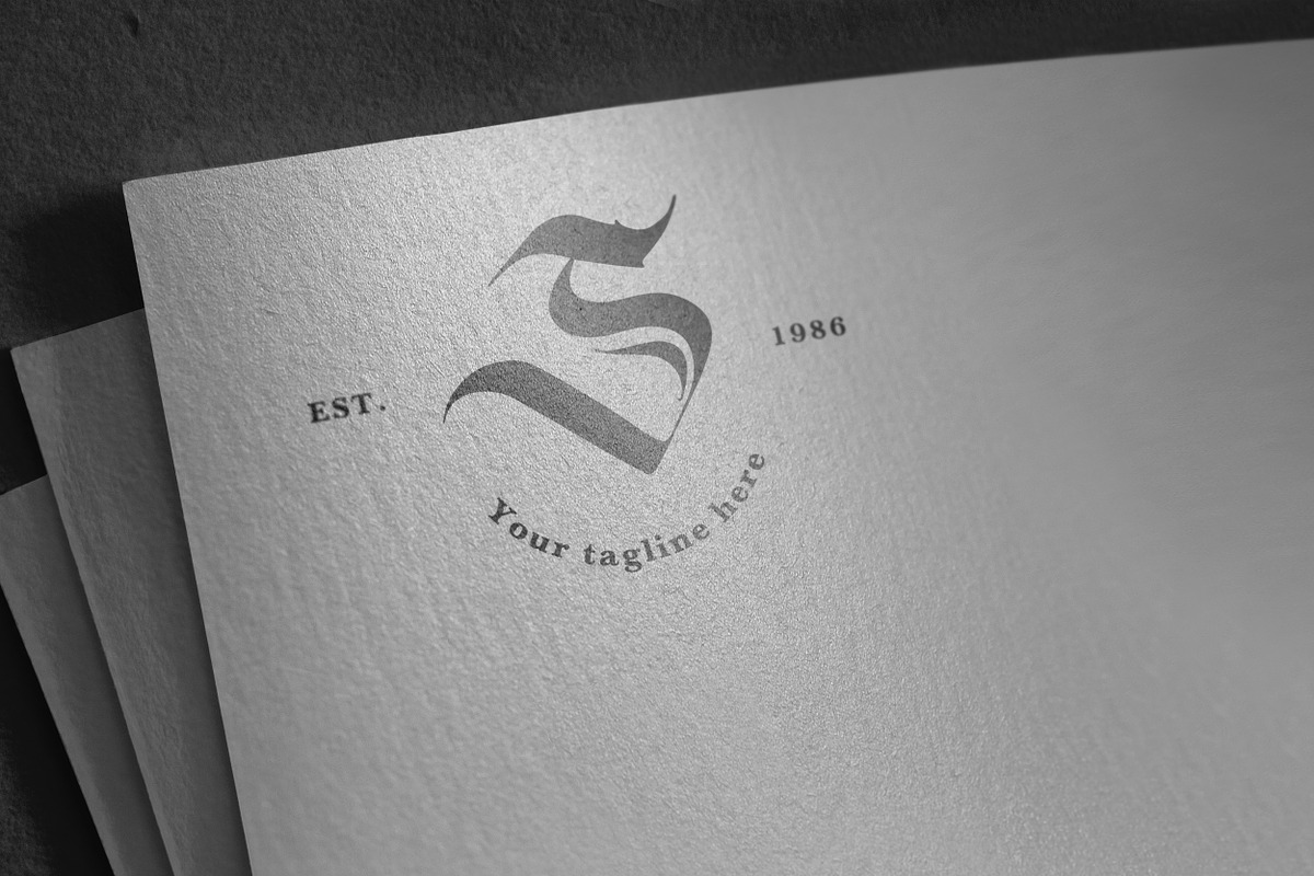 S callygraphic logotype, a Branding & Logo Template by Alexandra De Angelis (Photo 2 of 5)