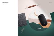Round Mouse Pad Mockup Set, a Product Mockup by Creatsy (Thumbnail 4 of 10)