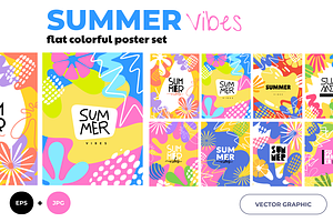 Summer Backgrounds | Flat Design