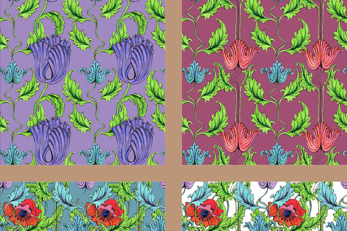 Art Nouveau elements, frames Png, a Decorative Illustration by Anada Arty (Photo 9 of 13)