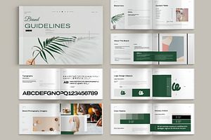 Brand Guidelines Landscape, a Brochure Template by Pixelpick