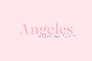 Angeles A Serif Font Family