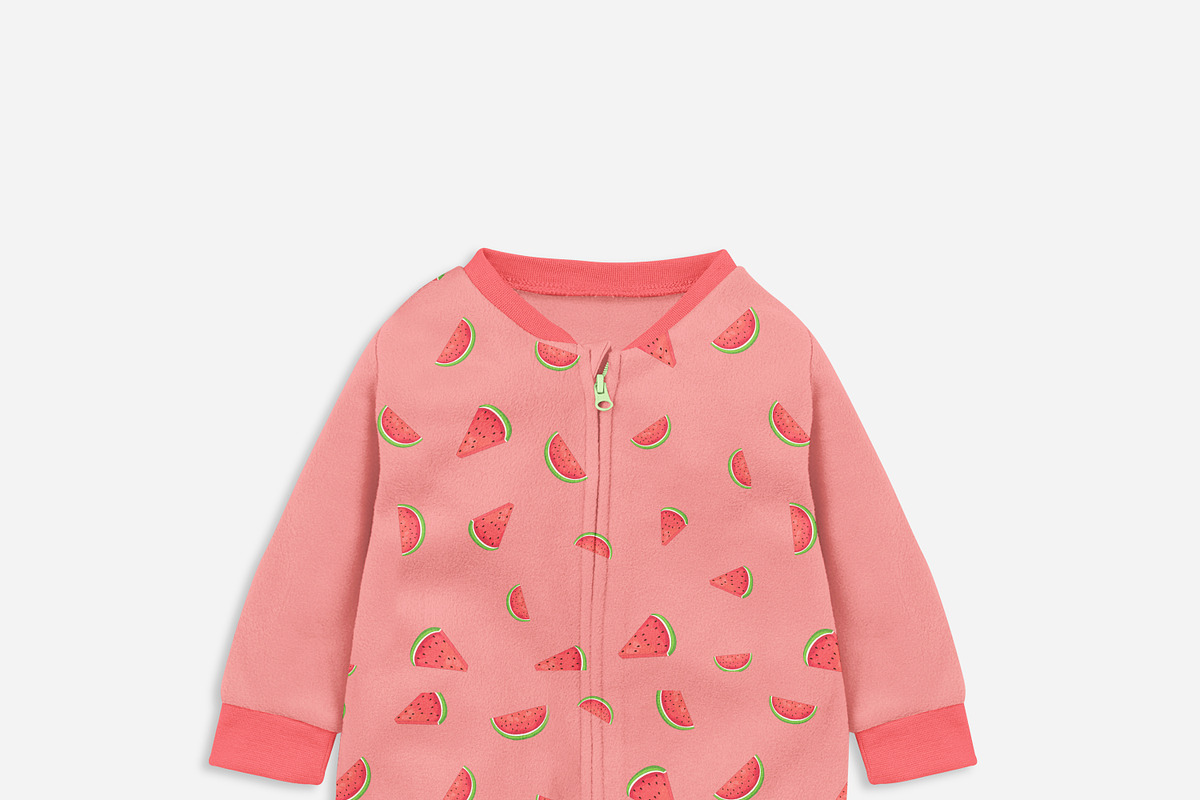 Baby Fleece Growsuit Mock-ups, an Apparel Mockup by Mocca Mockups Store (Photo 6 of 22)