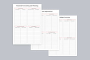 Budget Planner Pages Set V-19, a Stationery Template by shahsoft (Thumbnail 2 of 3)