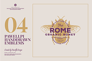 HAND DRAWN VINTAGE EMBLEMS VOLUME 4, a Branding & Logo Template by pawellpi (Thumbnail 10 of 15)
