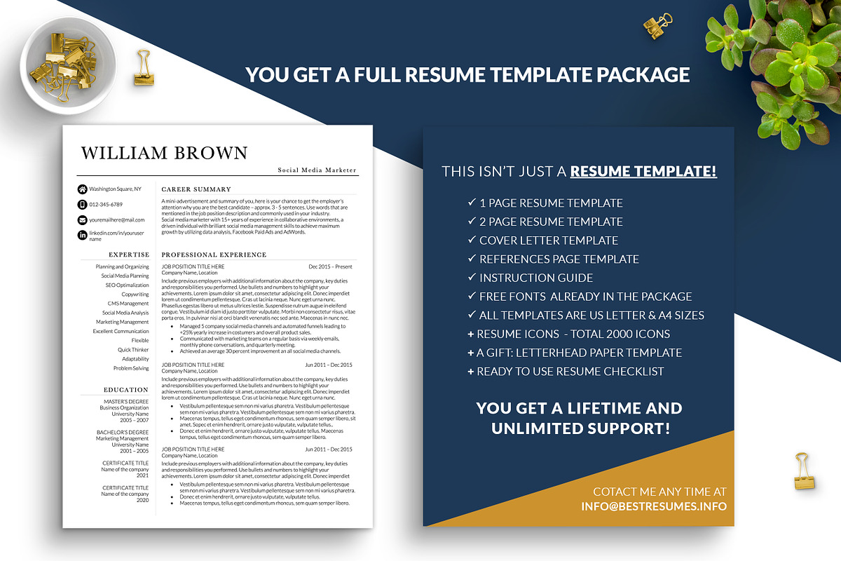 Social Media Marketing CV Resume, a Resume Template by BestResumes.Co (Photo 7 of 7)