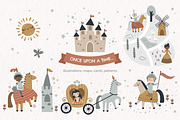Once upon a time Maps and Clipart, a Person Illustration by Leysan Shayak (Thumbnail 1 of 12)