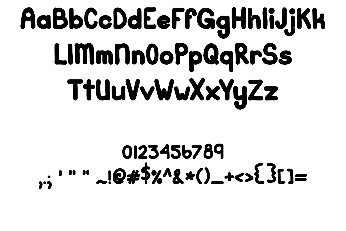 Font Rounded Bold Round Block Letter, a Sans Serif Font by PageLightStudios