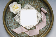 5.75 x 5.75 Square laser cut mockup, a Print Template by savvy graphics & stock (Thumbnail 1 of 2)