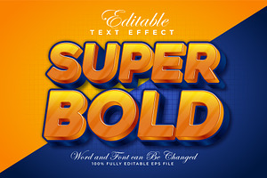 Super Bold Text Effect Style | EPS, a Layer Style Add-On by padilah_a