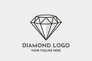 Diamond Logo Design Luxury Crystal, a Branding & Logo Template by Megafox Studio (Thumbnail 2 of 2)