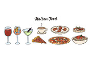 Mediterranean italian style cuisine, a Food Illustration by Valerie Bodnar (Thumbnail 1 of 3)