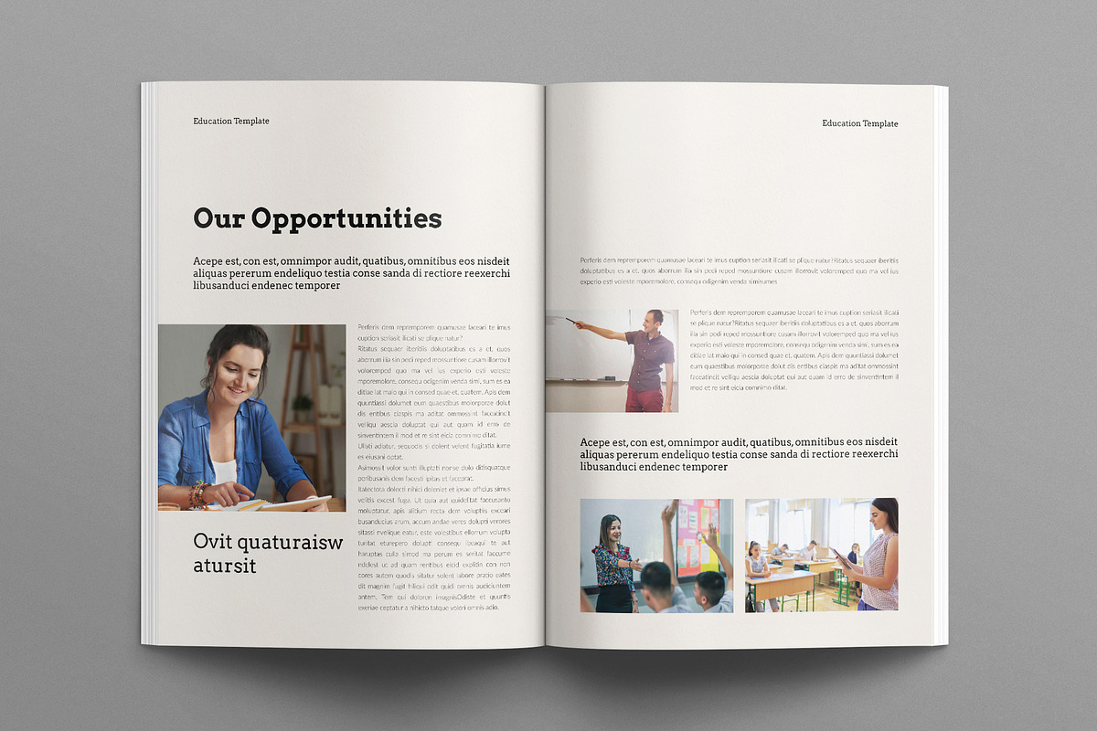 Education Brochure Template, a Brochure Template by E-Type (Photo 4 of 7)