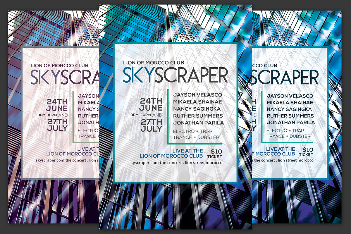Skyscraper Flyer, a Flyer Template by KiraYamato Design Studio