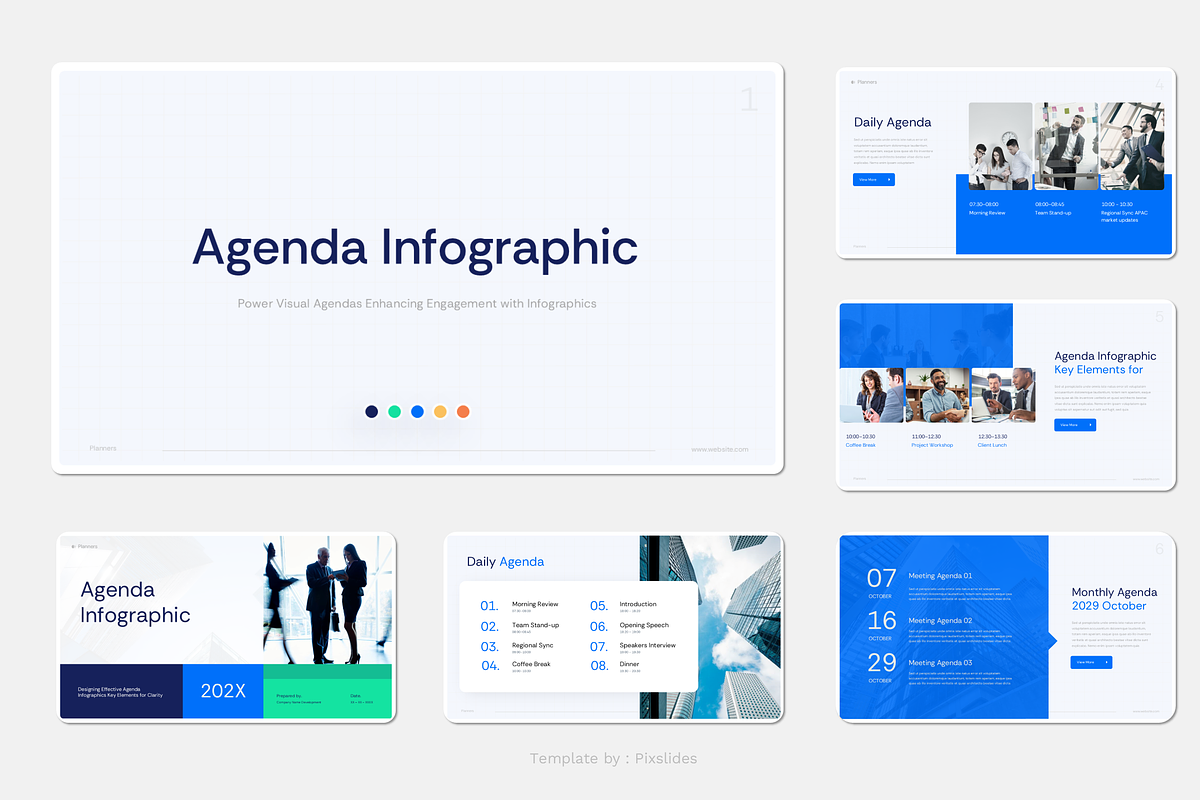 Agenda Infographics PowerPoint, a Presentation Template by Pixslides (Photo 7 of 7)