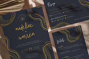Black Gold Invitation Canva Template, an Invitation Template by microstd (Thumbnail 1 of 6)