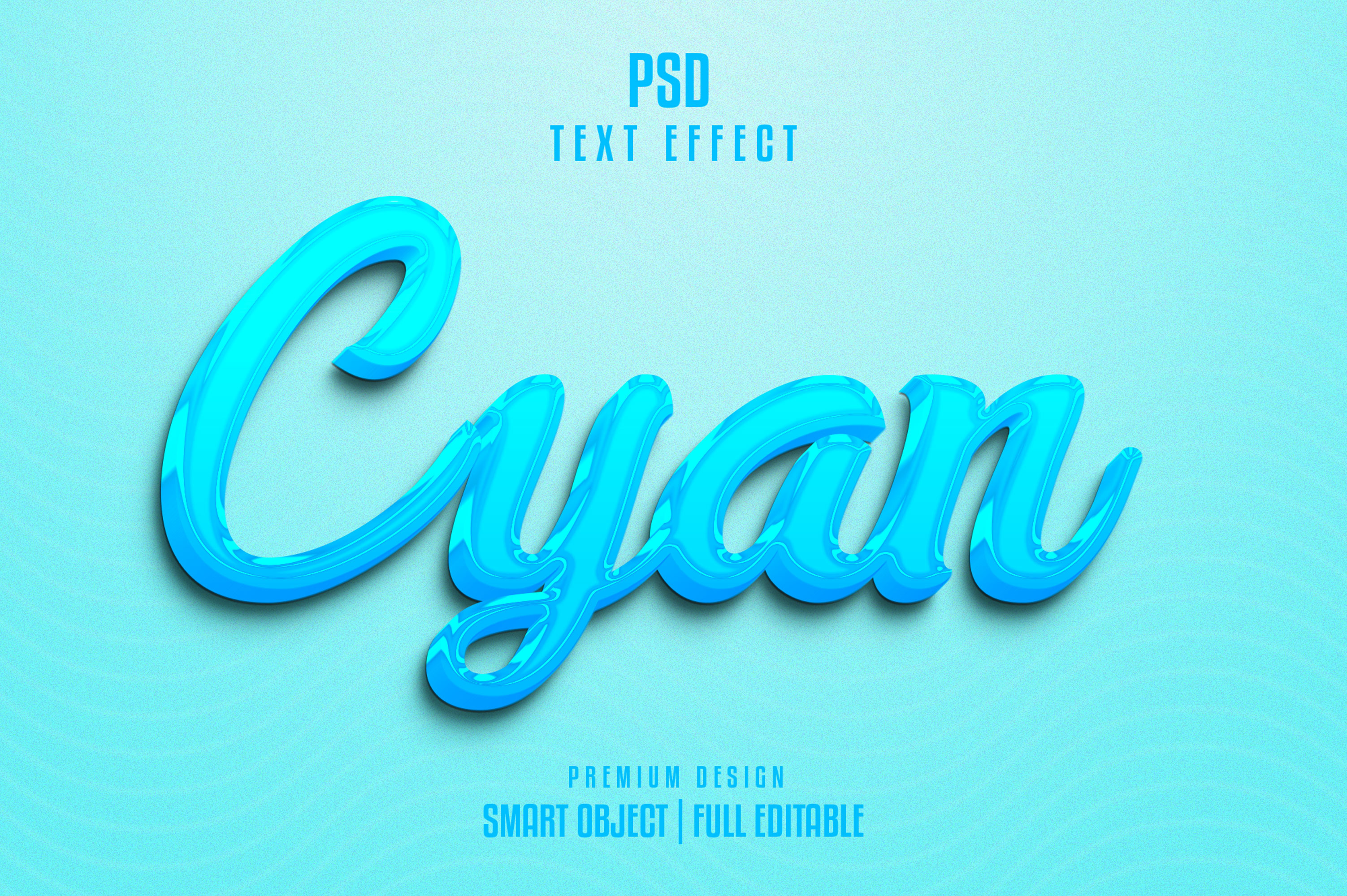 Cyan 3d text effect, a Layer Style Add-On by himelgfx