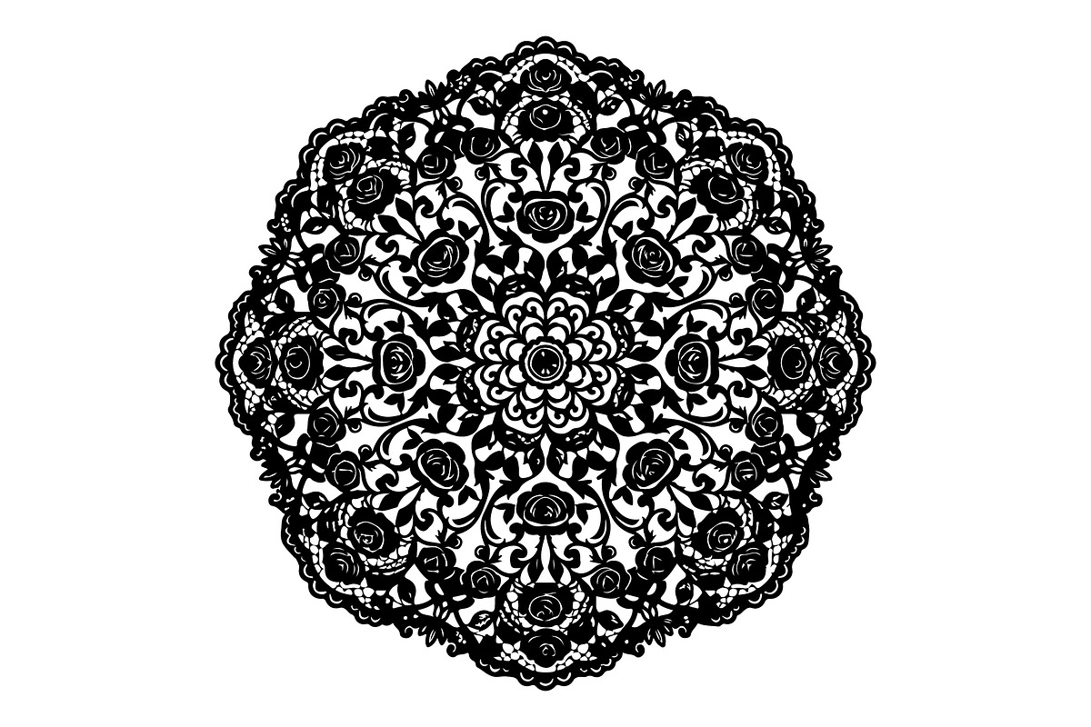 Intricate Floral Mandala Vector, an Object Graphic by Gfx_Store (Photo 11 of 16)