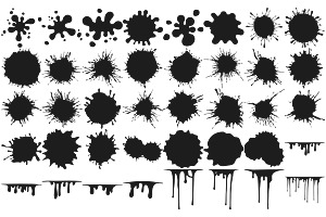 Splash Splatter Marks Set 2