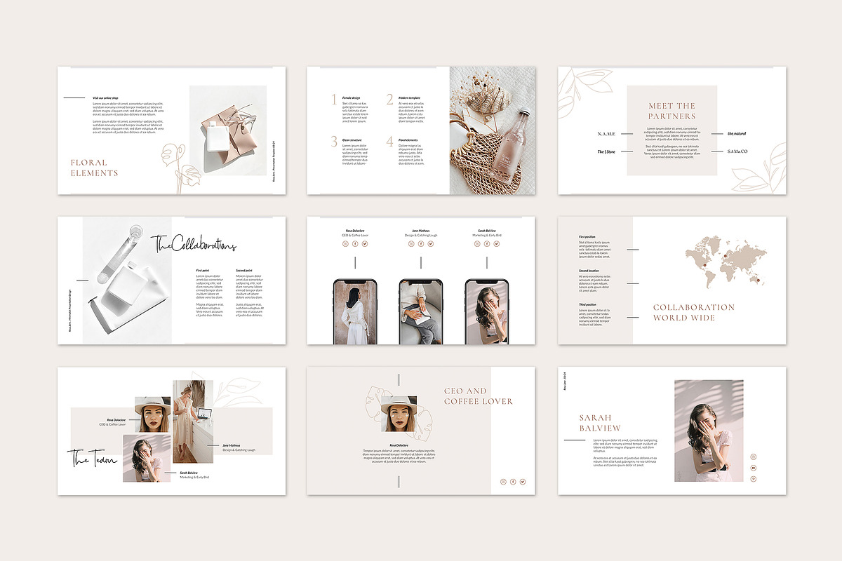 RosaJane Keynote Brand Guidelines, a Presentation Template by AgataCreate (Photo 8 of 13)