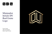 Minimalist Initials DV Real Estate, a Branding & Logo Template by Luxury Logos (Thumbnail 1 of 4)
