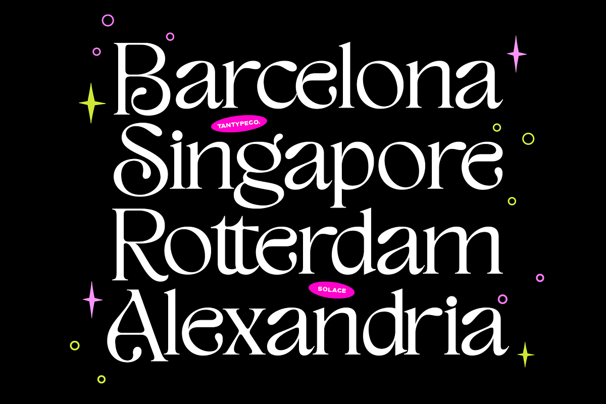 TAN - SOLACE - CLASSIC DISPLAY FONT, a Serif Font by TanType (Photo 3 of 10)