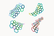 Abstract forms of hexagons, a Graphic by Ruliz (Thumbnail 2 of 2)