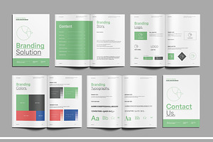 Brand Guideline Template, a Brochure Template by ClickPaint_Studio
