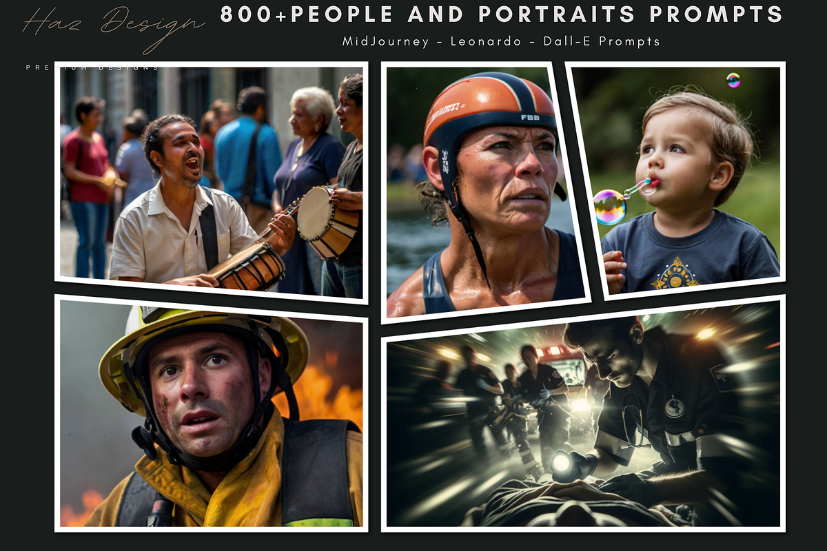 800 MJ Prompts People Portraits Ai, a Graphic by AtacanDigital (Photo 2 of 6)