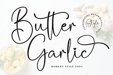 Butter Garlic | Script Font