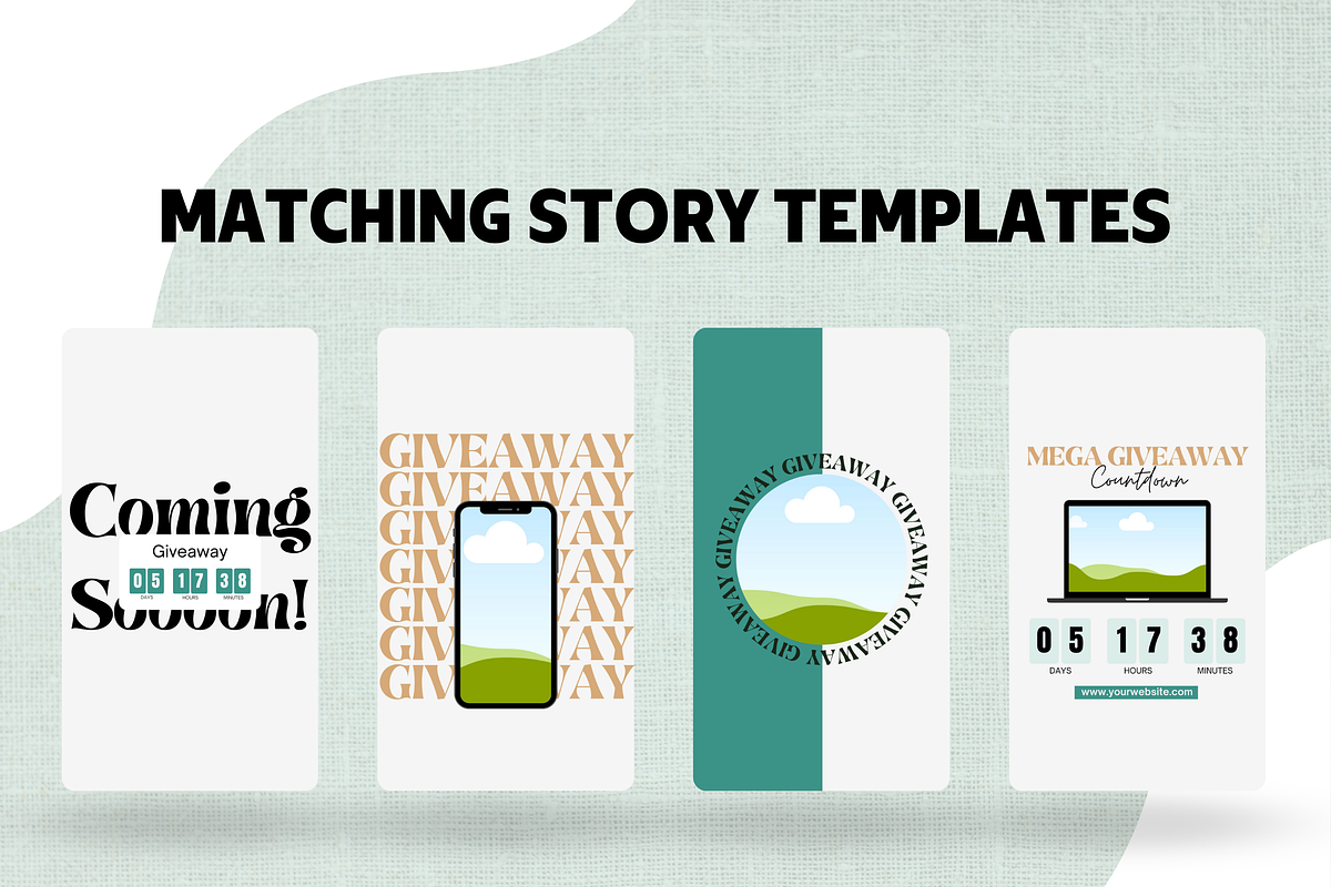 Giveaway Template, Giveaway Insta, a Social Media Template by EliteMatidi (Photo 3 of 6)