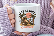 Feral girl summer Png, an Illustration by DreamCafeArt (Thumbnail 7 of 7)