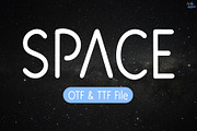 Space | Futuristic Font, a Sans Serif Font by LivelyAutumn11.11 (Thumbnail 1 of 5)