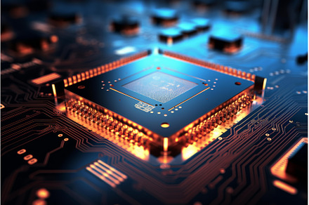 Cpu processing data on motherboard, a Technology Photo by Ylivdesign