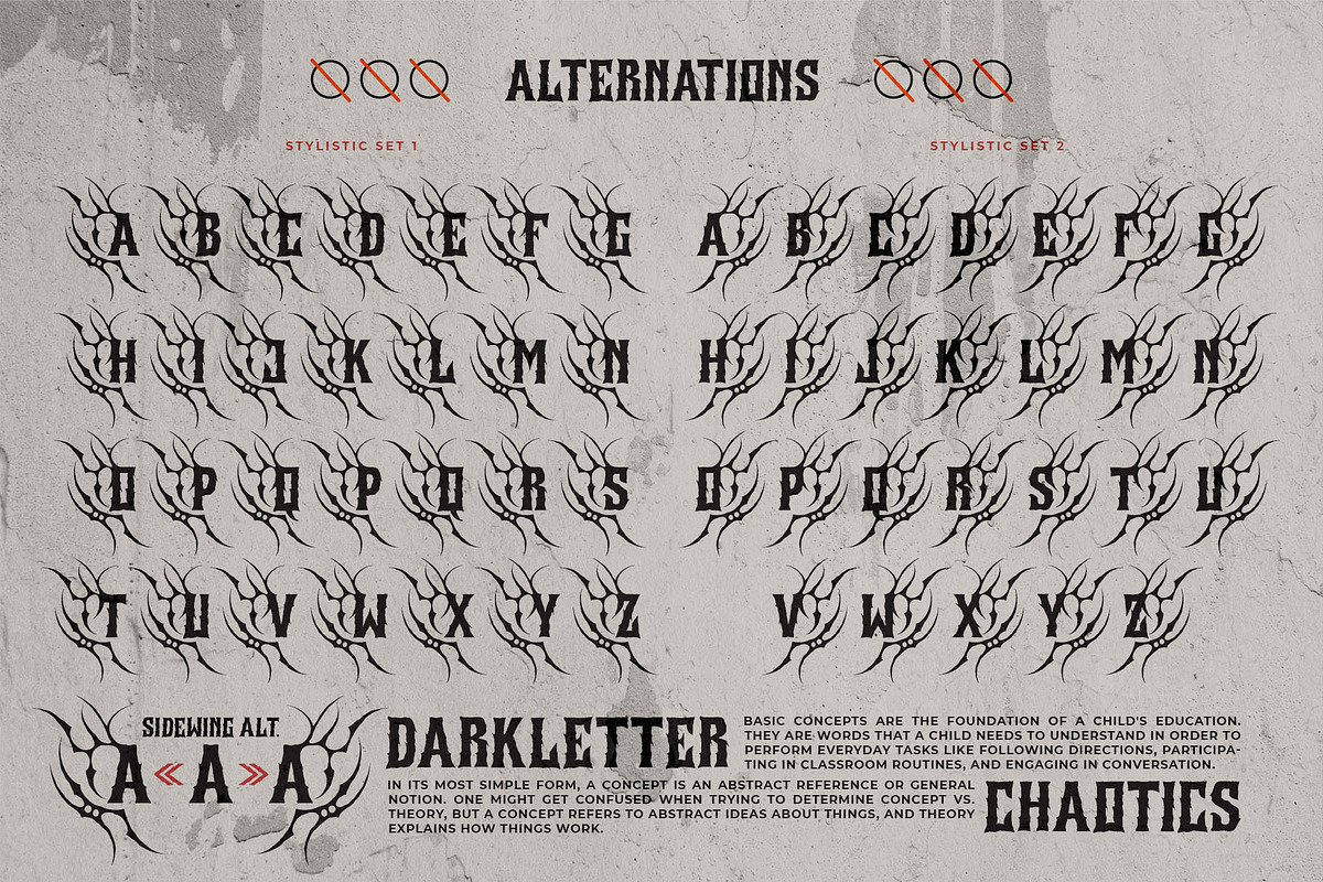 Krondos Typeface, a Blackletter Font by alit design (Photo 8 of 17)