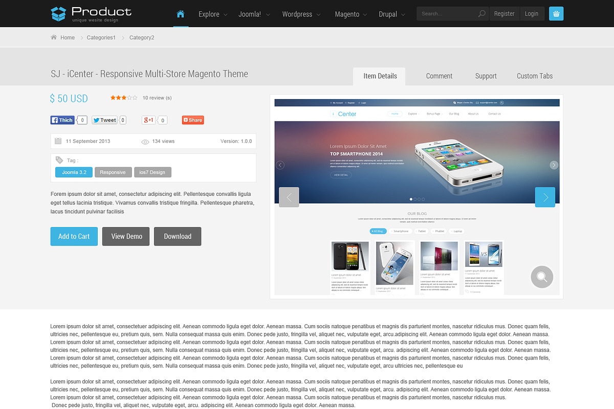 Product - Responsive Joomla Template, a Websites & App Template by YouTech (Photo 4 of 5)