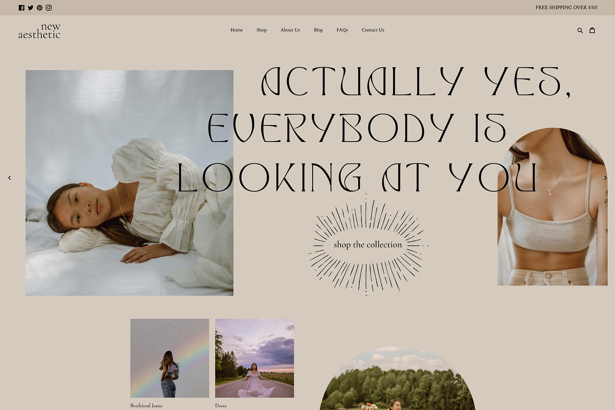 Boho Shopify Theme | New Aesthetic, a Templates & Theme by Easy Website Themes (Photo 1 of 5)