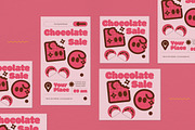 Pink Flat Chocolate Promo Flyer, a Flyer Template by graphicook (Thumbnail 4 of 4)